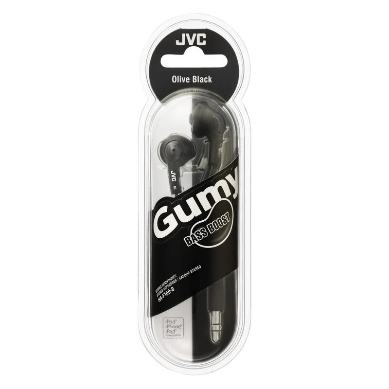 Auriculares JVC HA-F160 Botón Cable 1m Cuerpo De Caucho - Máximo Confort Negro 2 Auriculares JVC HA-F160 Botón Cable 1m Cuerpo De Caucho - Máximo Confort Negro - Imagen 2