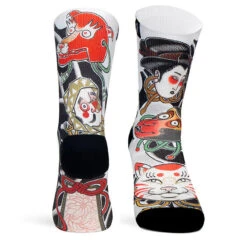 Calcetin Running Con Tejido Coolmax Unisex Nohmen, Sublimado Multicolor