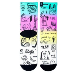 Calcetin Running Con Tejido Coolmax Unisex Smile Club, Sublimado Multicolor -Ropa Deportiva Tienda calcetin running con tejido coolmax unisex smile club sublimado multicolor 2