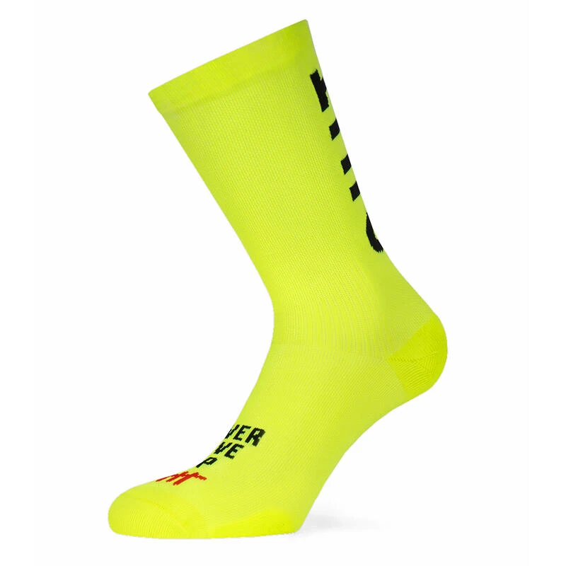 Calcetin Running Unisex Don't Quit, Tricotado Color Neon Amarillo 3 Calcetin Running Unisex Don't Quit, Tricotado Color Neon Amarillo - Imagen 3