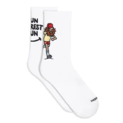 Calcetin Running Unisex Forest Run, Tricotado Color Blanco -Ropa Deportiva Tienda calcetin running unisex forest run tricotado color blanco 2