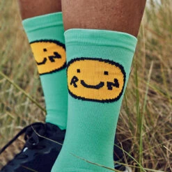 Calcetin Running Unisex Smile Run, Tricotado Color Turquesa -Ropa Deportiva Tienda calcetin running unisex smile run tricotado color turquesa 3
