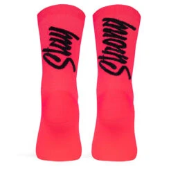 Calcetin Running Unisex Stay Strong, Tricotado Color Coral -Ropa Deportiva Tienda calcetin running unisex stay strong tricotado color coral 2