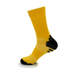 CALCETINES DE RUNNING #ESTRELLITAS Unisex - KAMUABU Color YEMA De 23CM -Ropa Deportiva Tienda calcetines de running estrellitas unisex kamuabu color yema de 23cm 2