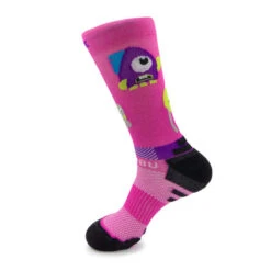CALCETINES DE RUNNING #MONSTRUOS Unisex - KAMUABU Color ROSA De 1 Hilo -Ropa Deportiva Tienda calcetines de running monstruos unisex kamuabu color rosa de 1 hilo 1
