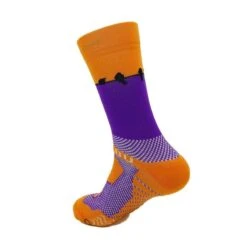 CALCETINES DE RUNNING #PAJARITOS Unisex - KAMUABU Color NARANJA/MORADO 23cm -Ropa Deportiva Tienda calcetines de running pajaritos unisex kamuabu color naranjamorado 23cm 3