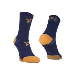 Calcetines Medianos Con Refuerzo Para Correr Fyke De Color Negro -Ropa Deportiva Tienda calcetines medianos con refuerzo para correr fyke de color azul