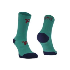 Calcetines Medianos Con Refuerzo Para Correr Fyke De Color Negro -Ropa Deportiva Tienda calcetines medianos con refuerzo para correr fyke de color turquesa