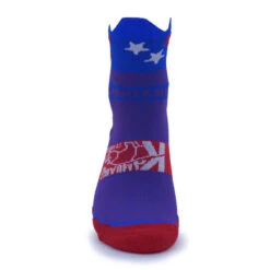 CALCETINES RUNNING TOBILLEROS #COMOUNACABRA Unisex KAMUABU Azul/rojo -Ropa Deportiva Tienda calcetines running tobilleros comounacabra unisex kamuabu azulrojo 2