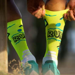 Calcetines "XXO" AMARILLO De Running (1 HILO) -Ropa Deportiva Tienda calcetines xxo amarillo de running 1 hilo 4