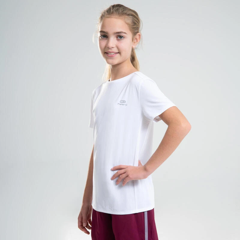 Decathlon Camiseta Atletismo AT 100 Niños Blanco Mangas Cortas Transpirable 3 Decathlon Camiseta Atletismo AT 100 Niños Blanco Mangas Cortas Transpirable - Imagen 3