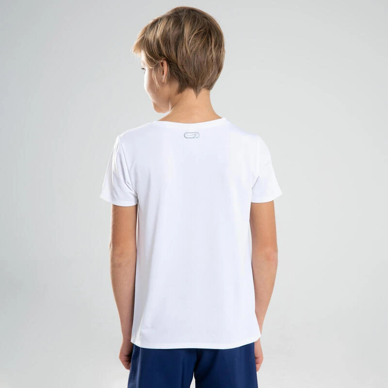 Decathlon Camiseta Atletismo AT 100 Niños Blanco Mangas Cortas Transpirable 4 Decathlon Camiseta Atletismo AT 100 Niños Blanco Mangas Cortas Transpirable - Imagen 4