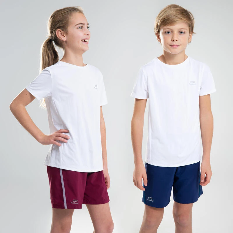Decathlon Camiseta Atletismo AT 100 Niños Blanco Mangas Cortas Transpirable 1 Decathlon Camiseta Atletismo AT 100 Niños Blanco Mangas Cortas Transpirable