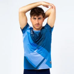 Camiseta De Manga Corta Running De Poliéster Reciclado Hombre TRR Azul Claro 9 Camiseta De Manga Corta Running De Poliéster Reciclado Hombre TRR Azul Claro -Ropa Deportiva Tienda camiseta de manga corta running de poliester reciclado hombre trr azul claro 4