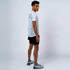 Camiseta De Manga Corta Running De Poliéster Reciclado Hombre TRR Blanca -Ropa Deportiva Tienda camiseta de manga corta running de poliester reciclado hombre trr blanca 2