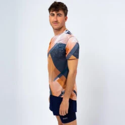 Camiseta De Manga Corta Running Poliéster Reciclado Hombre TRR Multi Color -Ropa Deportiva Tienda camiseta de manga corta running poliester reciclado hombre trr multi color 2