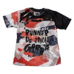 CAMISETA DE RUNNING #BROCHAZO Para MUJER - KAMUABU Multicolor 90grs -Ropa Deportiva Tienda camiseta de running brochazo para mujer kamuabu multicolor 90grs 1