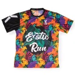 CAMISETA DE RUNNING #EXOTICRUN Para MUJER - KAMUABU Multicolor 90grs