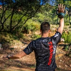 CAMISETA DE RUNNING #WORKTIME Para HOMBRE - KAMUABU Color Negra 90grs -Ropa Deportiva Tienda camiseta de running worktime para hombre kamuabu color negra 90grs 3