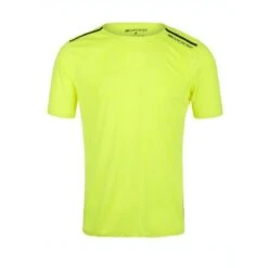 Camiseta Para Correr Oliver Negro -Ropa Deportiva Tienda camiseta para correr oliver amarillo neon