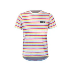 CAMISETA RUNNING MANGA CORTA- HYDRAZERO STRIPES WHITE TALLA L