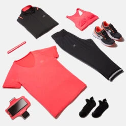 Kalenji Camiseta Running Manga Corta Transpirable Mujer Dry Rosa -Ropa Deportiva Tienda camiseta running manga corta transpirable mujer dry rosa 3