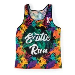 Camiseta Running Sin Mangas Mujer #EXOTICRUN Multicolor