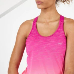 Camiseta Running Sin Mangas Sujetador Integrado Mujer Kiprun Care Rosa Degradado -Ropa Deportiva Tienda camiseta running sin mangas sujetador integrado mujer kiprun care rosa degradado 4