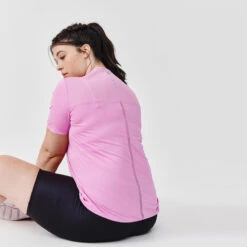 Kalenji Camiseta Running Transpirable Mujer Dry+ Breath Rosa -Ropa Deportiva Tienda camiseta running transpirable mujer dry breath rosa 4