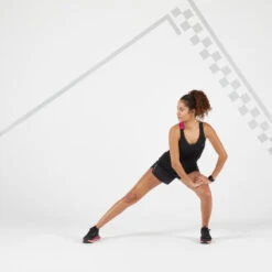 Camiseta Sin Mangas Running Kiprun Care Mujer Negro Rosa Transpirable -Ropa Deportiva Tienda camiseta sin mangas running kiprun care mujer negro rosa transpirable 1