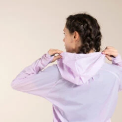 Chaqueta Cortavientos Trail Running Mujer Morada -Ropa Deportiva Tienda chaqueta cortavientos trail running mujer morada 2