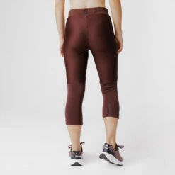 Kalenji Leggings Cortos Running Transpirable Mujer - Run Dry 500 Marrón -Ropa Deportiva Tienda leggings cortos running transpirable mujer run dry 500 marron 2