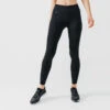 Kalenji Leggings Running Largas Cálidas Reflectantes Mujer Warm+ Night Negro