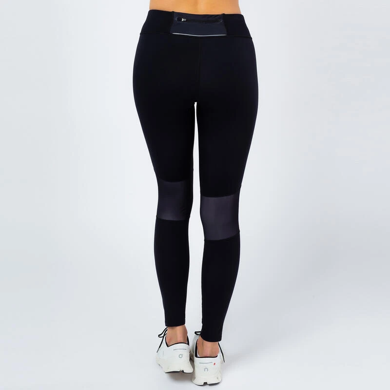 Leggings Running Largos De Poliéster Reciclado Para Mujer TRR Negro 4 Leggings Running Largos De Poliéster Reciclado Para Mujer TRR Negro - Imagen 4