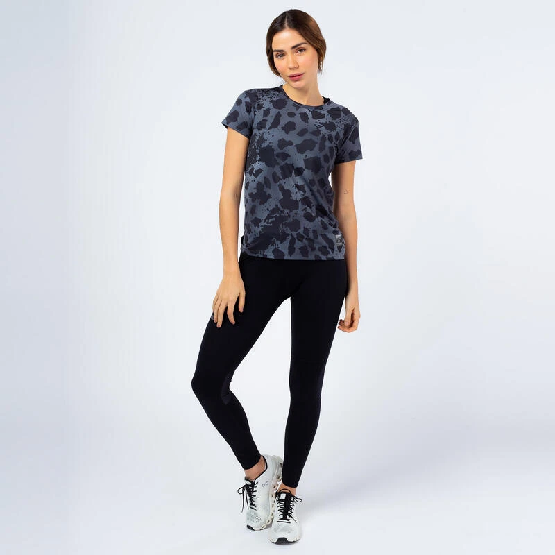 Leggings Running Largos De Poliéster Reciclado Para Mujer TRR Negro 1 Leggings Running Largos De Poliéster Reciclado Para Mujer TRR Negro