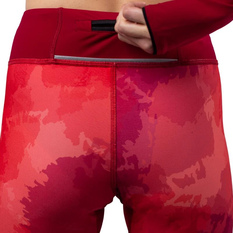 Leggings Running Largos De Poliéster Reciclado Para Mujer TRR Rojo 4 Leggings Running Largos De Poliéster Reciclado Para Mujer TRR Rojo - Imagen 4