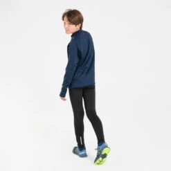 Mallas Atletismo Largas Cálidas Niños Kiprun Warm+ Negro -Ropa Deportiva Tienda mallas atletismo largas calidas nios kiprun warm negro 2