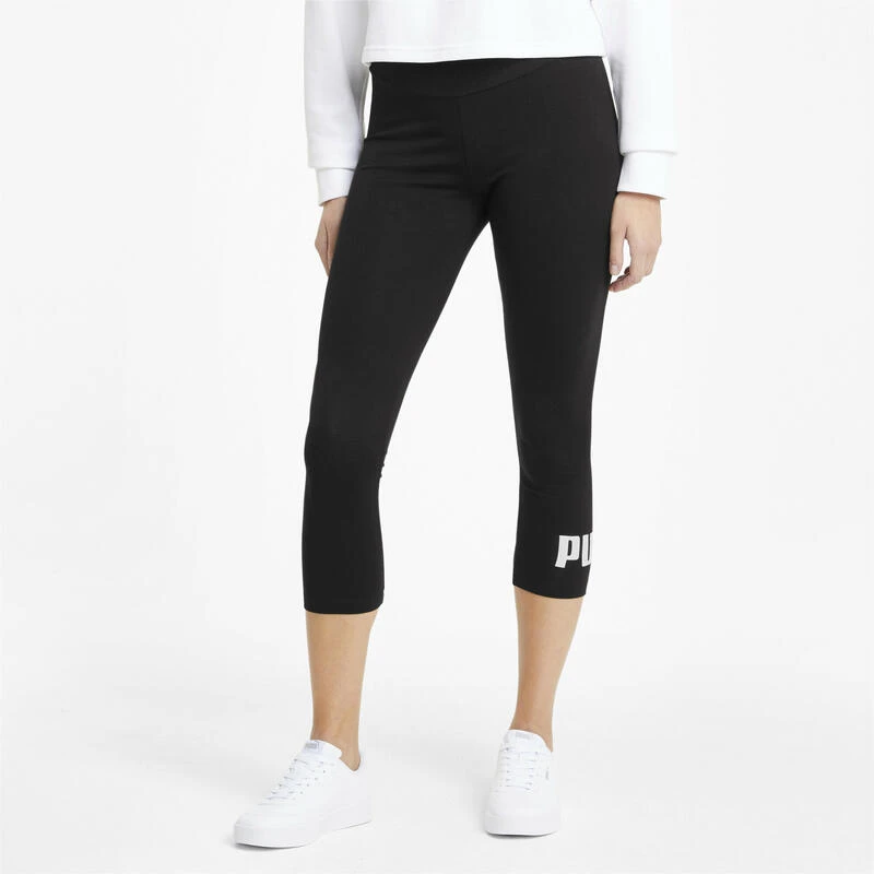 Mallas Mujer PUMA 3/4 Essentials Logo Negro 2 Mallas Mujer PUMA 3/4 Essentials Logo Negro - Imagen 2