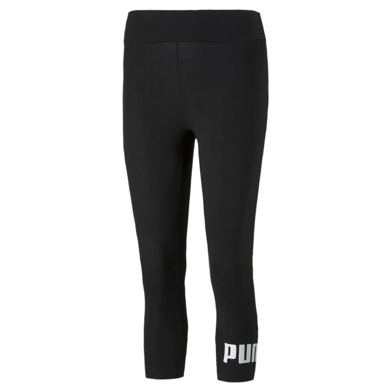 Mallas Mujer PUMA 3/4 Essentials Logo Negro 1 Mallas Mujer PUMA 3/4 Essentials Logo Negro