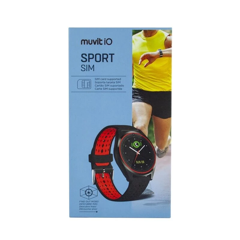 Muvit IO Reloj De Actividad Y Sueño Sport SIM Negro/rojo 3 Muvit IO Reloj De Actividad Y Sueño Sport SIM Negro/rojo - Imagen 3