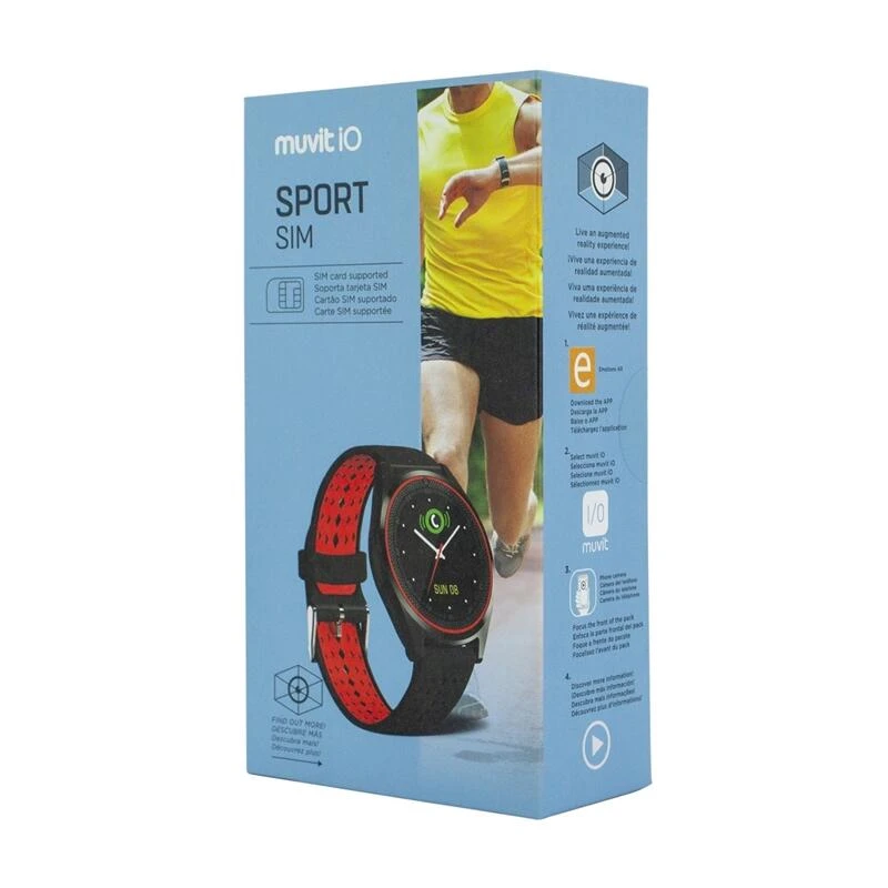 Muvit IO Reloj De Actividad Y Sueño Sport SIM Negro/rojo 4 Muvit IO Reloj De Actividad Y Sueño Sport SIM Negro/rojo - Imagen 4