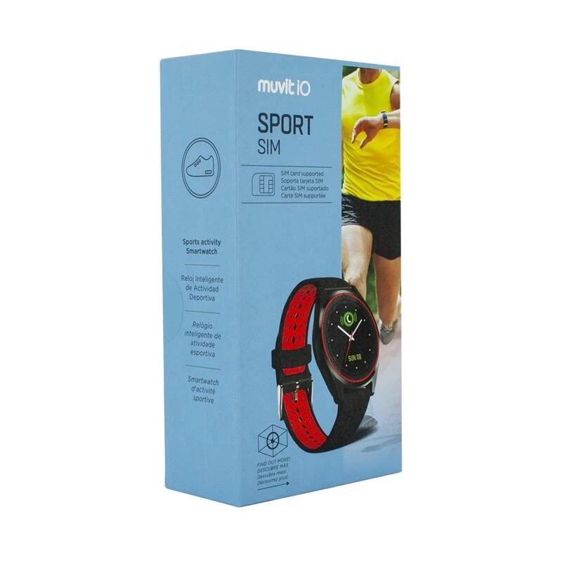 Muvit IO Reloj De Actividad Y Sueño Sport SIM Negro/rojo 5 Muvit IO Reloj De Actividad Y Sueño Sport SIM Negro/rojo - Imagen 5