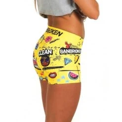 Pantalón Corto Short Mujer Banbroken PURPLE LIFT Morado -Ropa Deportiva Tienda pantalon corto short mujer banbroken yellow fun amarillo