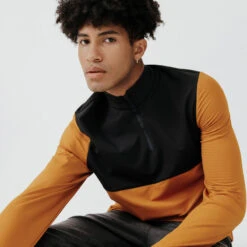 Kalenji Sudadera Running Hombre Manga Larga Cálida Warm 500 Ocre -Ropa Deportiva Tienda sudadera running hombre manga larga calida warm 500 ocre 2