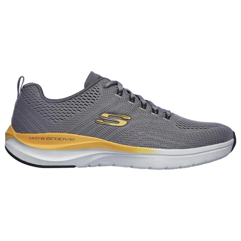 Zapatillas Caminar Hombre SKECHERS Ultra Groove Templar Gris 1 Zapatillas Caminar Hombre SKECHERS Ultra Groove Templar Gris