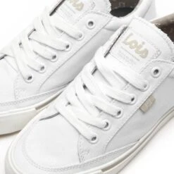 Zapatillas De Lona Para Mujer Lois 61326 Blancas Con Suela Antideslizante -Ropa Deportiva Tienda zapatillas de lona para mujer lois 61326 blancas con suela antideslizante 4