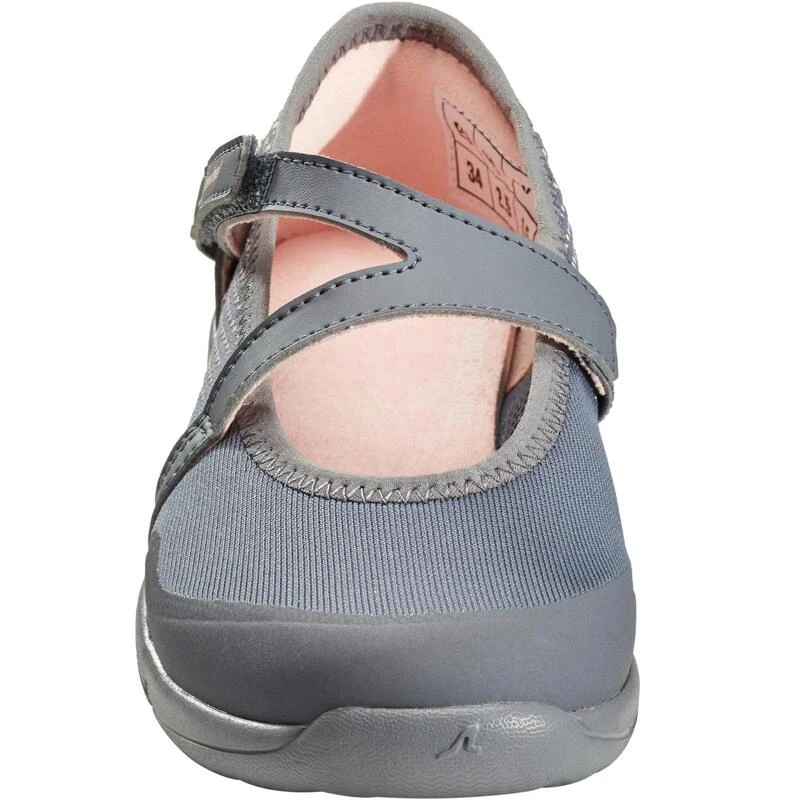 Zapatillas Marcha Niña PW 160 Br'easy Gris / Coral 3 Zapatillas Marcha Niña PW 160 Br'easy Gris / Coral - Imagen 3